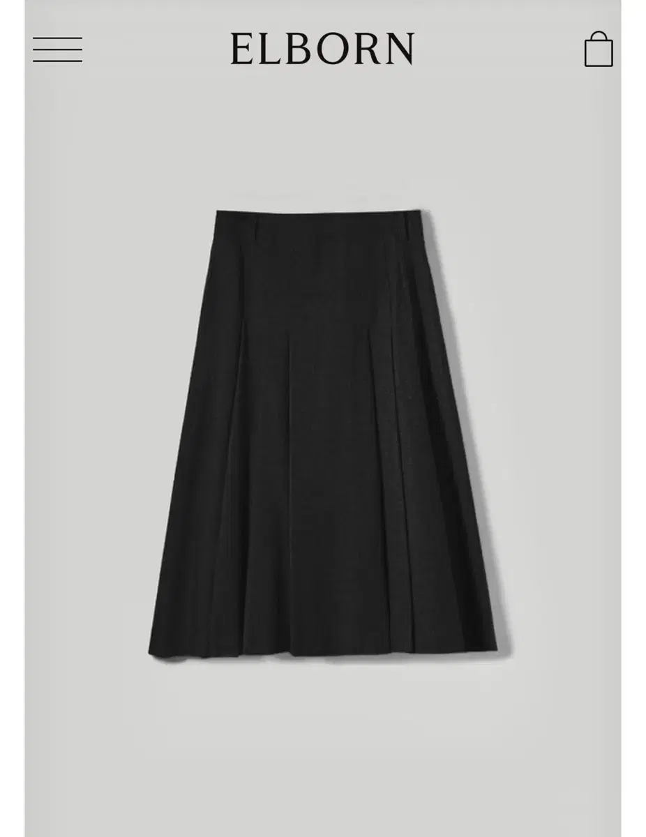 엘보른 Spencer Wool Skirt (블랙32사이즈)